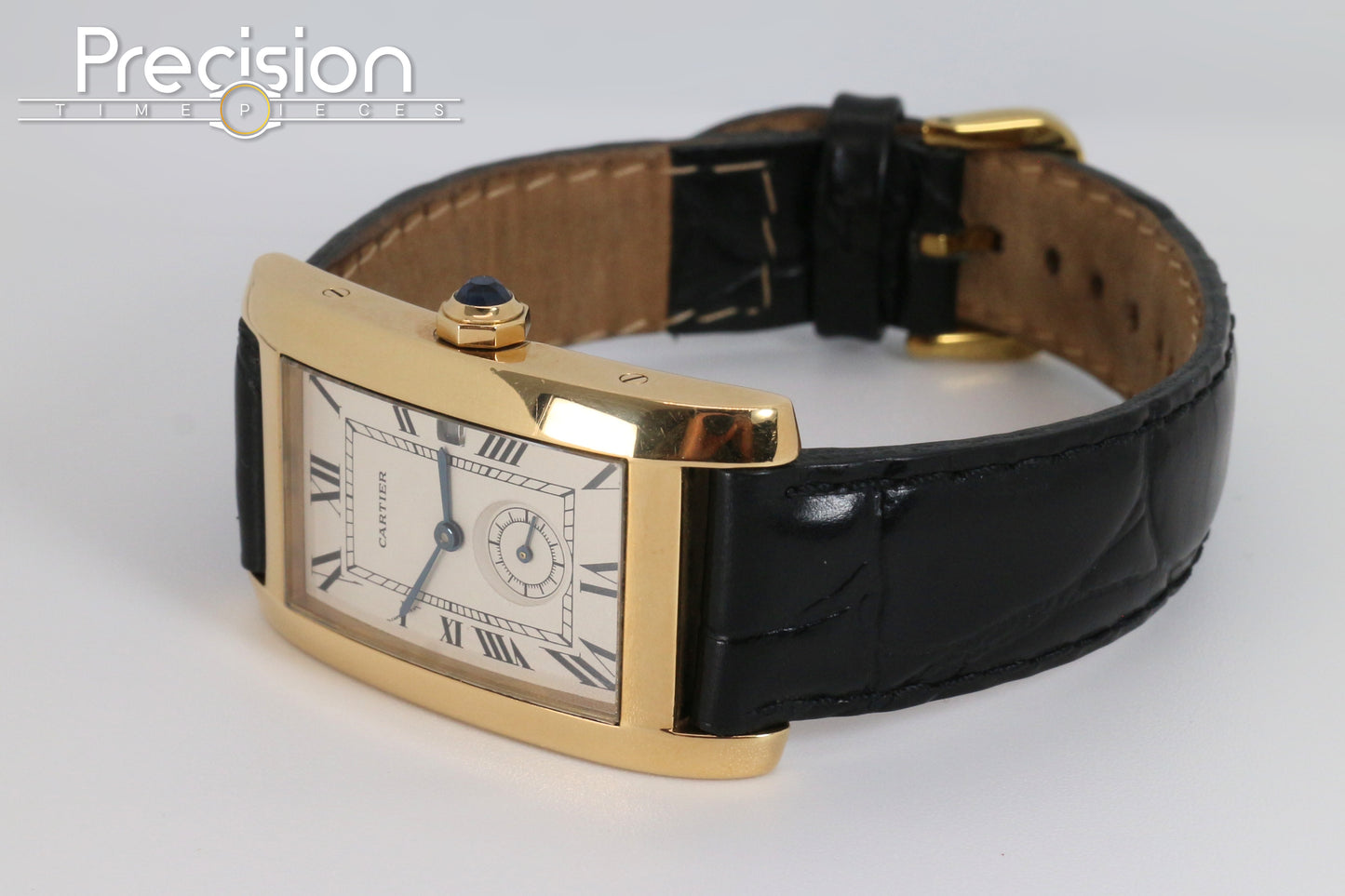 Cartier Tank Americaine Ref: 811905 18K Yellow Gold Quartz 24mm