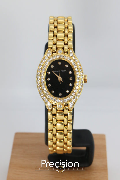 Audemars Piguet 18K Yellow Gold Factory Diamond Bezel & Dial