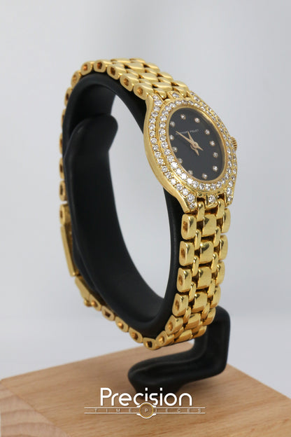 Audemars Piguet 18K Yellow Gold Factory Diamond Bezel & Dial