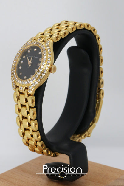 Audemars Piguet 18K Yellow Gold Factory Diamond Bezel & Dial