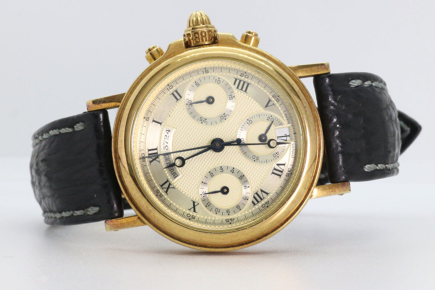 Breguet Ref: BA4460 Marine Midsize Chronograph 33mm 18K Yellow Gold Auto