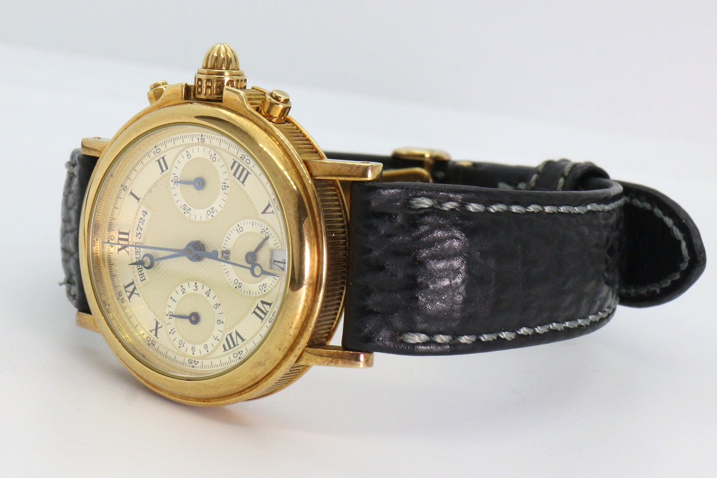 Breguet Ref: BA4460 Marine Midsize Chronograph 33mm 18K Yellow Gold Auto