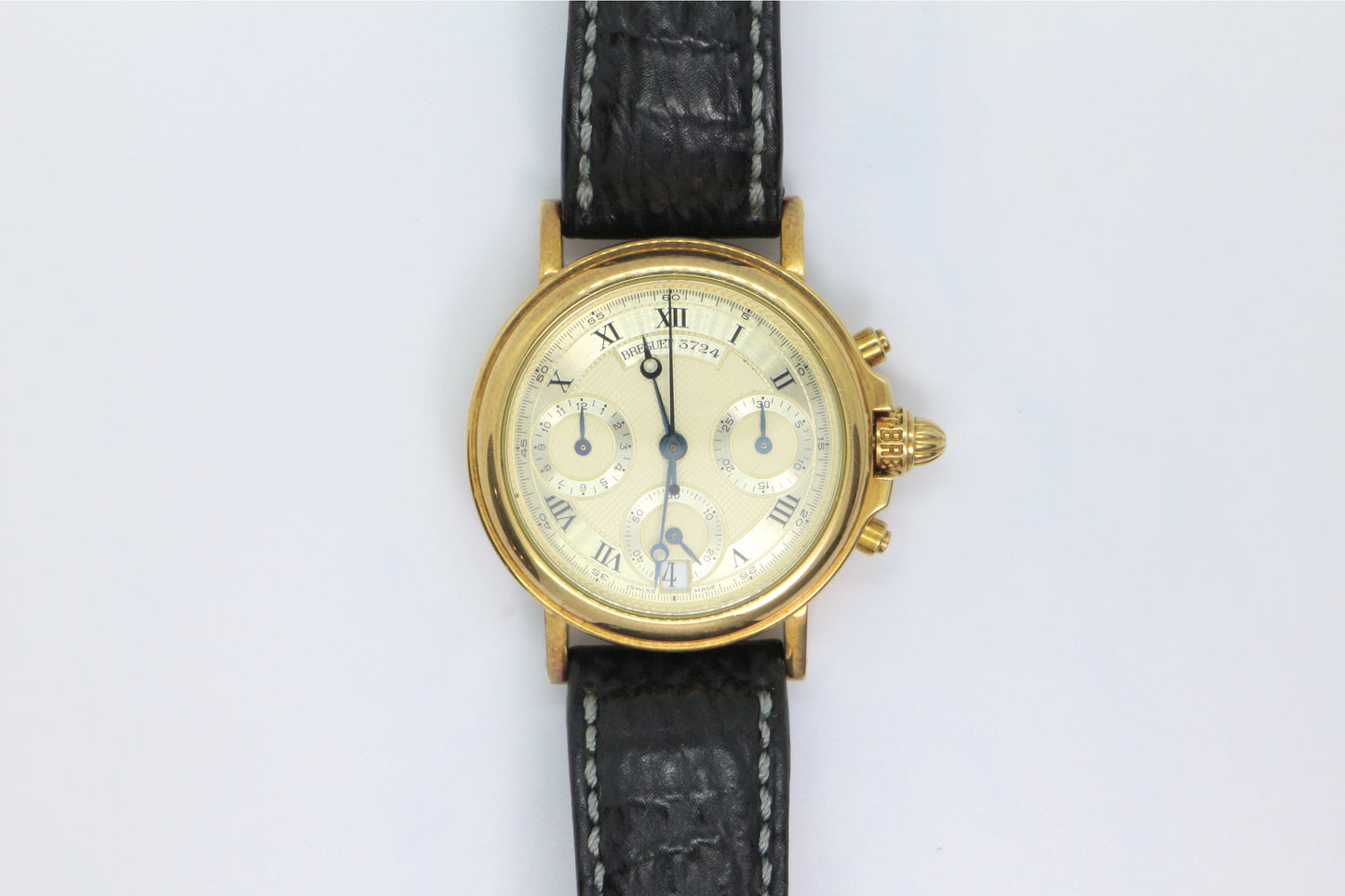 Breguet Ref: BA4460 Marine Midsize Chronograph 33mm 18K Yellow Gold Auto