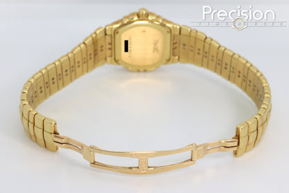 Piaget Tanagra Ref: 16033 M 401 D Quartz 33mm 18K Gold Lapis Dial