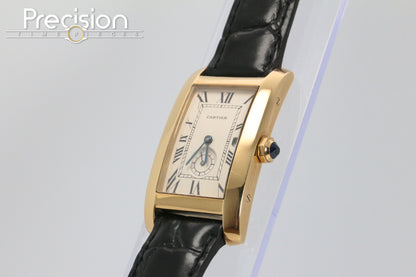 Cartier Tank Americaine Ref: 811905 18K Yellow Gold Quartz 24mm
