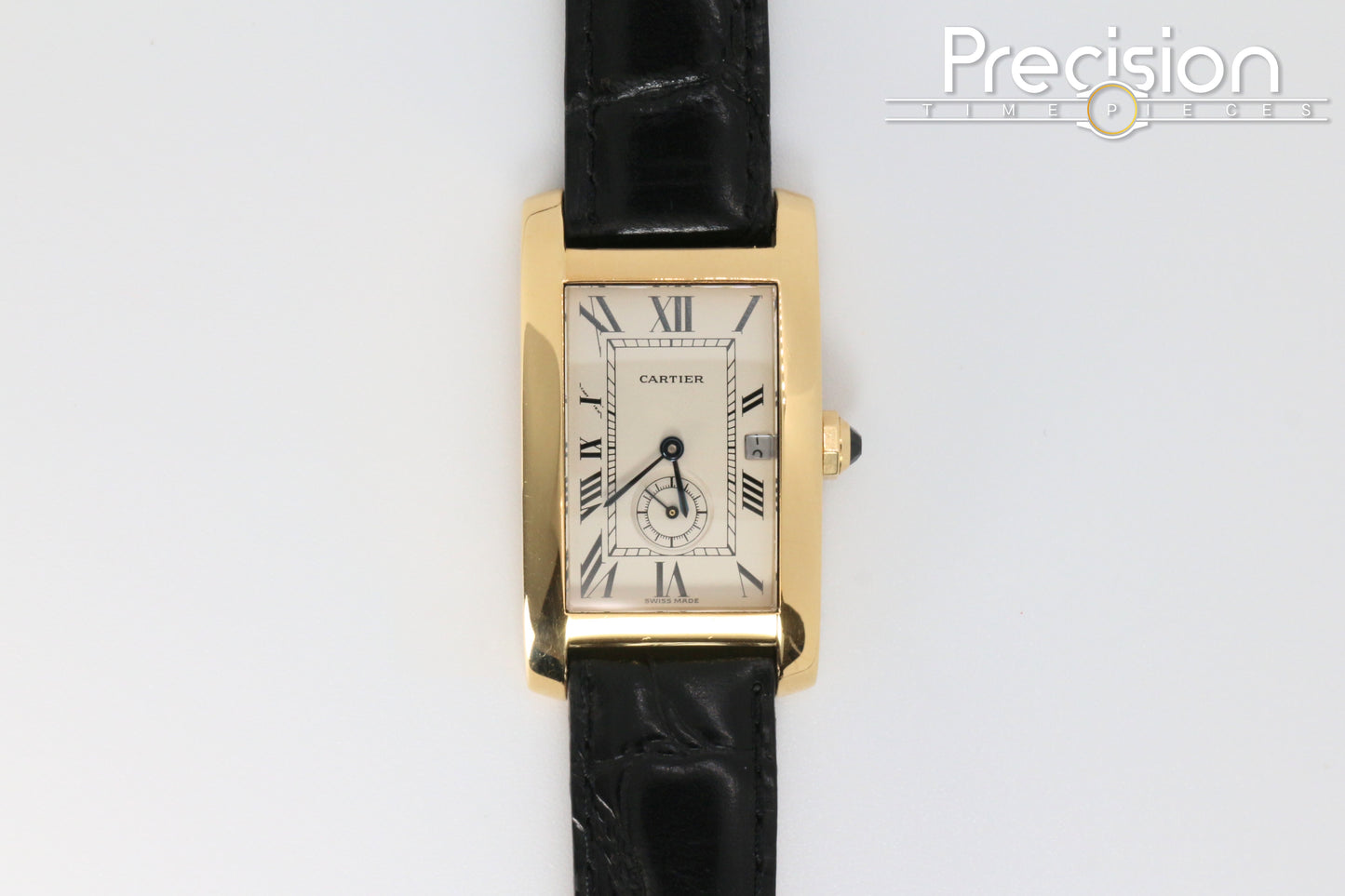 Cartier Tank Americaine Ref: 811905 18K Yellow Gold Quartz 24mm