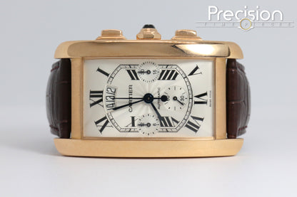 Cartier Tank Americaine XL Ref: 3072 Automatic 31mm 18K Yellow Gold