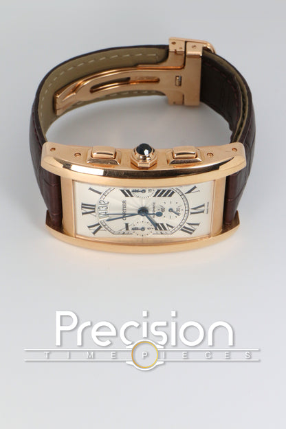 Cartier Tank Americaine XL Ref: 3072 Automatic 31mm 18K Yellow Gold
