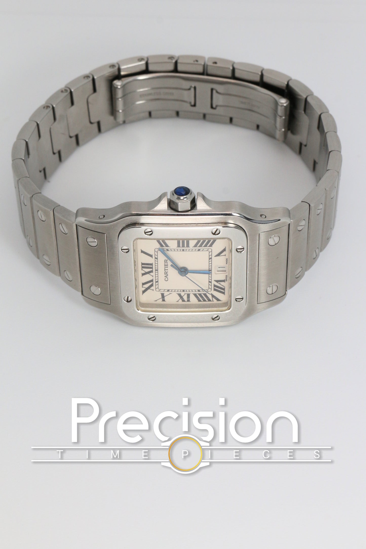 Cartier Santos Galbée Ref: 1564 Quartz 29x41mm Stainless Steel