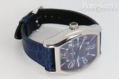 Ulysse Nardin Michelangelo Big Date Ref: 233-68 35mm Auto Sunburst Blue Dial