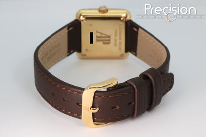 Audemars Piguet 25mm Rose Gold Factory Set Double Row Diamond Bezel