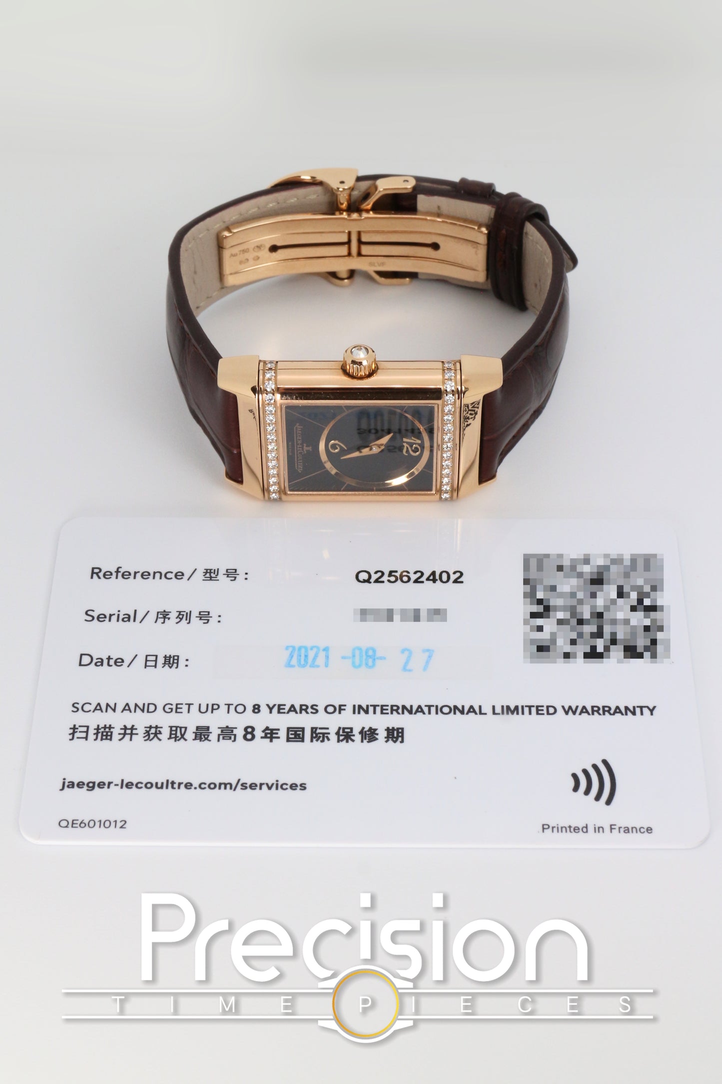 Jaeger-LeCoultre JLC Reverso Ref: Q2562402 Manual Wind 23mm x 38mm ŵ Card Aug’21