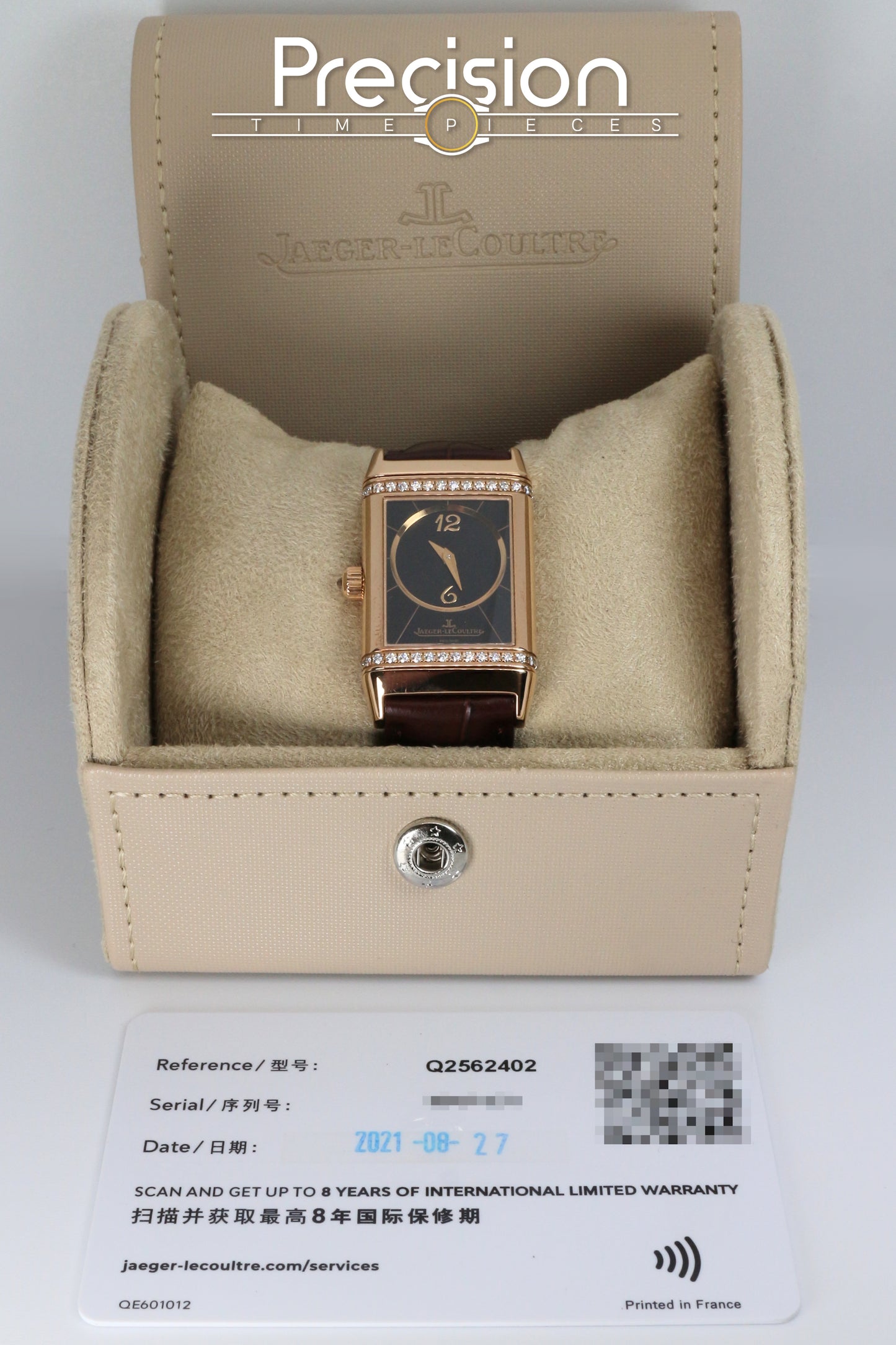 Jaeger-LeCoultre JLC Reverso Ref: Q2562402 Manual Wind 23mm x 38mm ŵ Card Aug’21