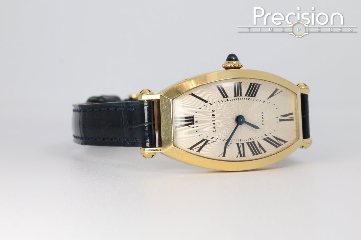 Cartier Tonneau Ref: 594-91 18K Yellow Gold Paris Dial 21x39mm Manual Wind