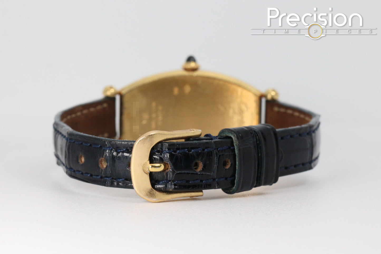Cartier Tonneau Ref: 594-91 18K Yellow Gold Paris Dial 21x39mm Manual Wind