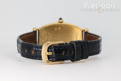 Cartier Tonneau Ref: 594-91 18K Yellow Gold Paris Dial 21x39mm Manual Wind