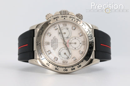 Rolex Zenith Daytona Ref: 16519 Ultra Rare MOP 8-pt Diamond Dial White Gold