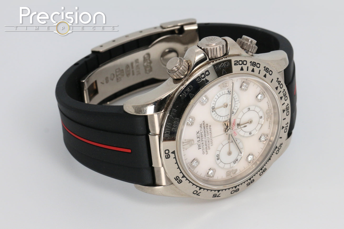Rolex Zenith Daytona Ref: 16519 Ultra Rare MOP 8-pt Diamond Dial White Gold