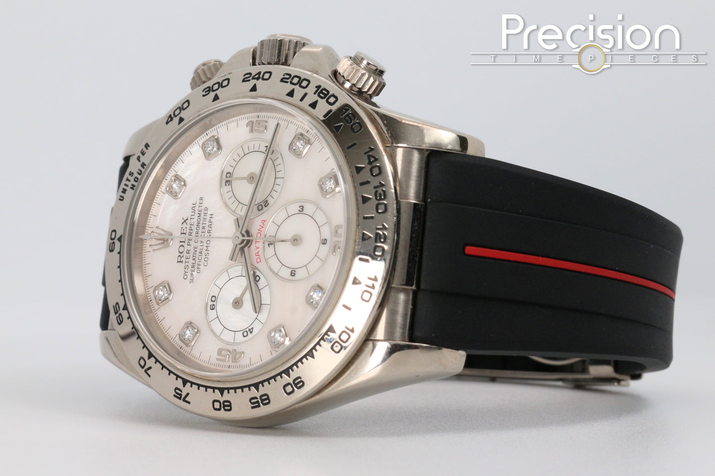 Rolex Zenith Daytona Ref: 16519 Ultra Rare MOP 8-pt Diamond Dial White Gold