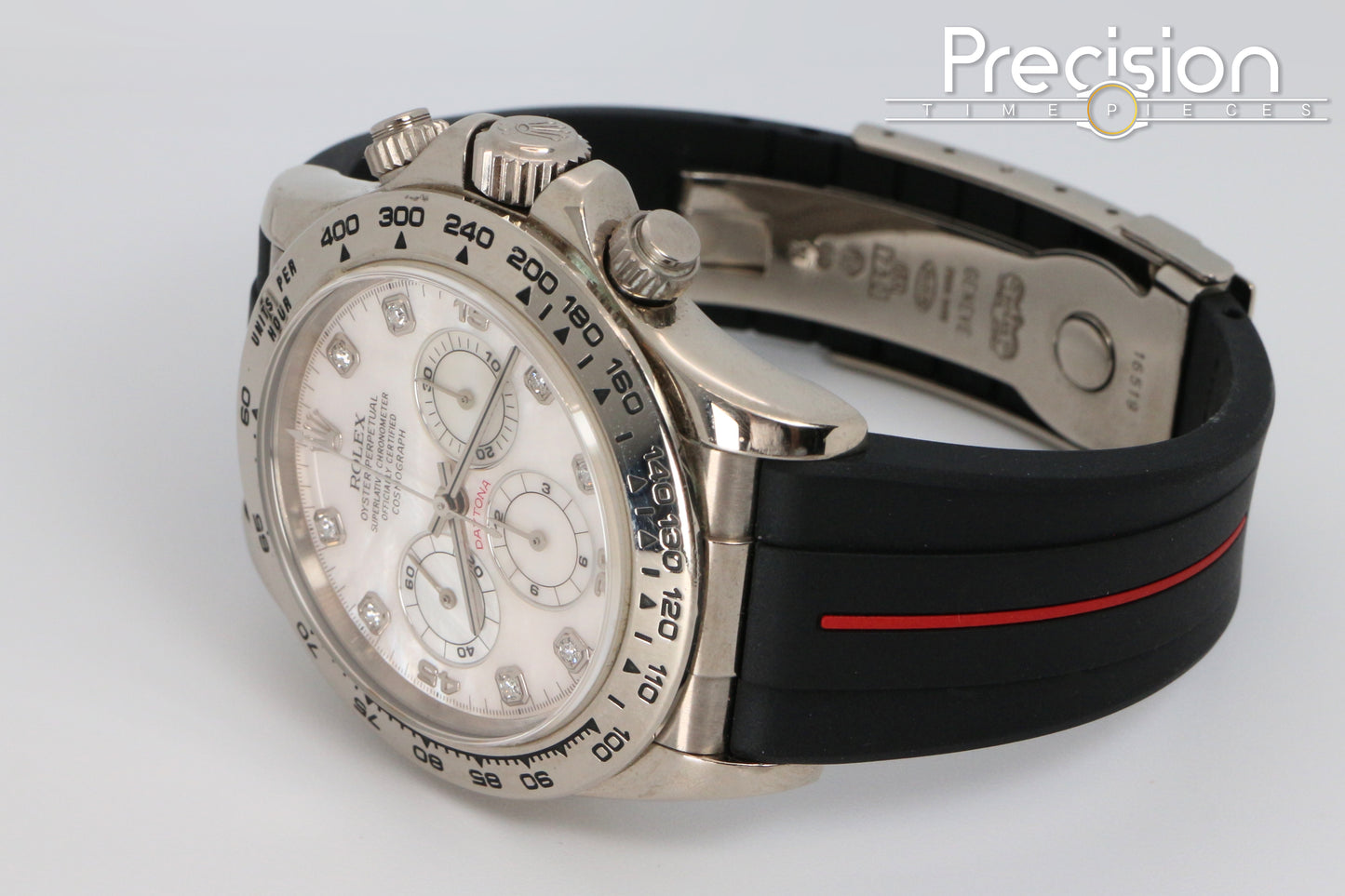 Rolex Zenith Daytona Ref: 16519 Ultra Rare MOP 8-pt Diamond Dial White Gold