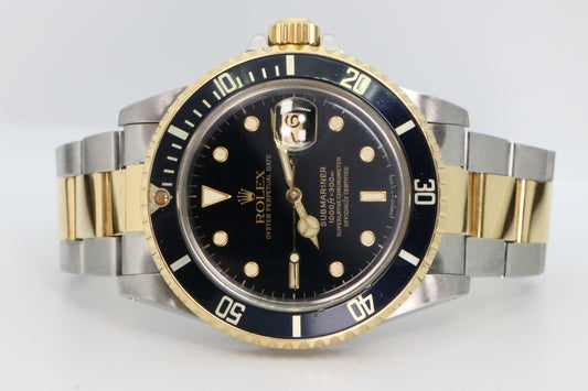 Rolex Ref: 16803 Rare Two-Tone Submariner Full Set