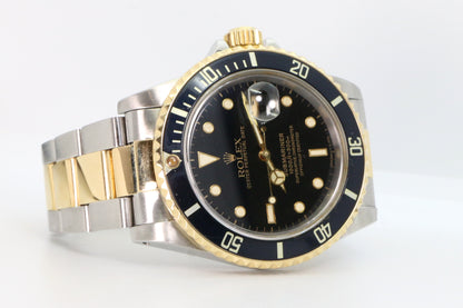 Rolex Ref: 16803 Rare Two-Tone Submariner Full Set