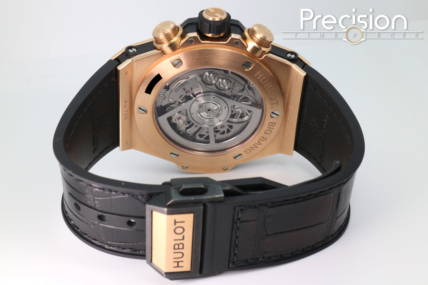 Hublot Big Bang Unico 45 King Gold 18K Rose Gold ŵ Baguette Diamonds Bezel