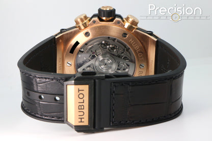 Hublot Big Bang Unico 45 King Gold 18K Rose Gold ŵ Baguette Diamonds Bezel
