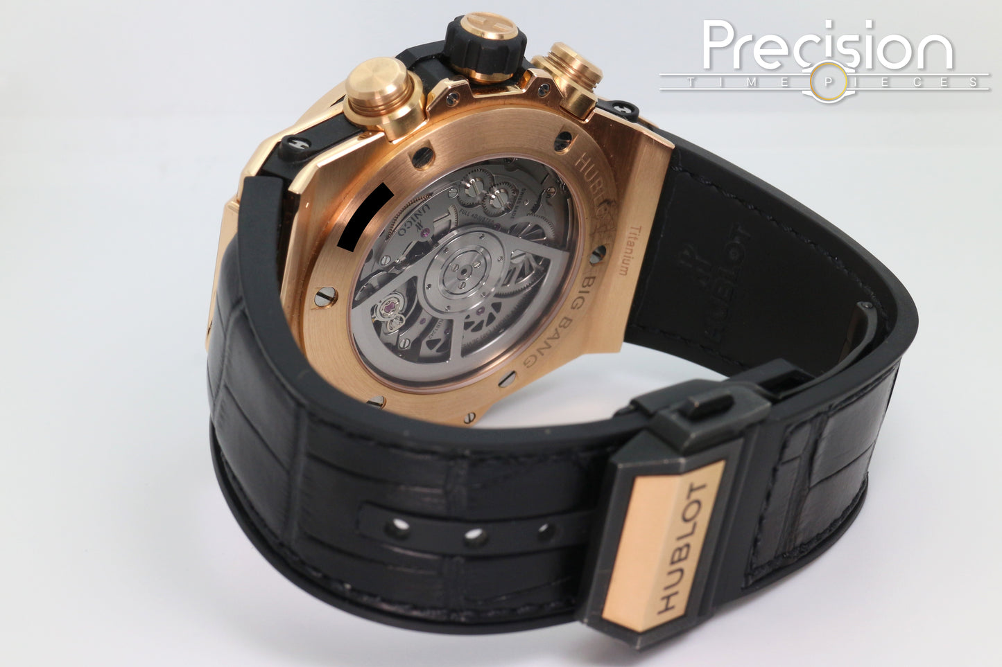 Hublot Big Bang Unico 45 King Gold 18K Rose Gold ŵ Baguette Diamonds Bezel