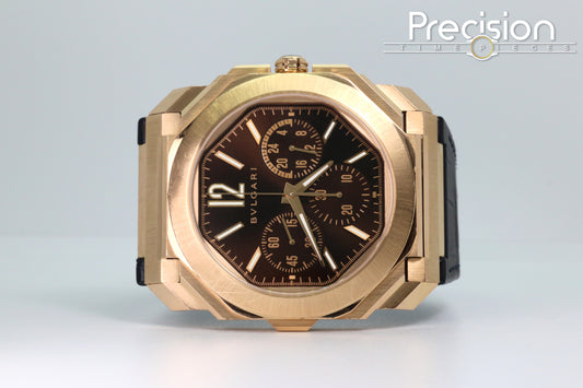 Bvlgari Octo Finissimo Chronograph GMT Ref: 103468 18K Rose Gold