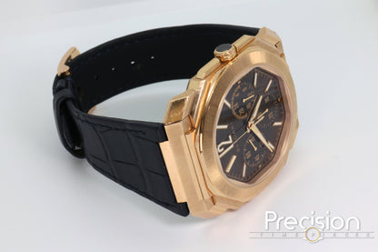 Bvlgari Octo Finissimo Chronograph GMT Ref: 103468 18K Rose Gold