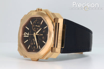 Bvlgari Octo Finissimo Chronograph GMT Ref: 103468 18K Rose Gold