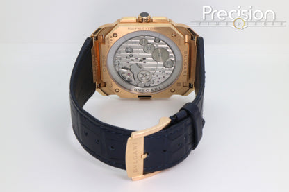 Bvlgari Octo Finissimo Chronograph GMT Ref: 103468 18K Rose Gold