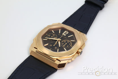 Bvlgari Octo Finissimo Chronograph GMT Ref: 103468 18K Rose Gold