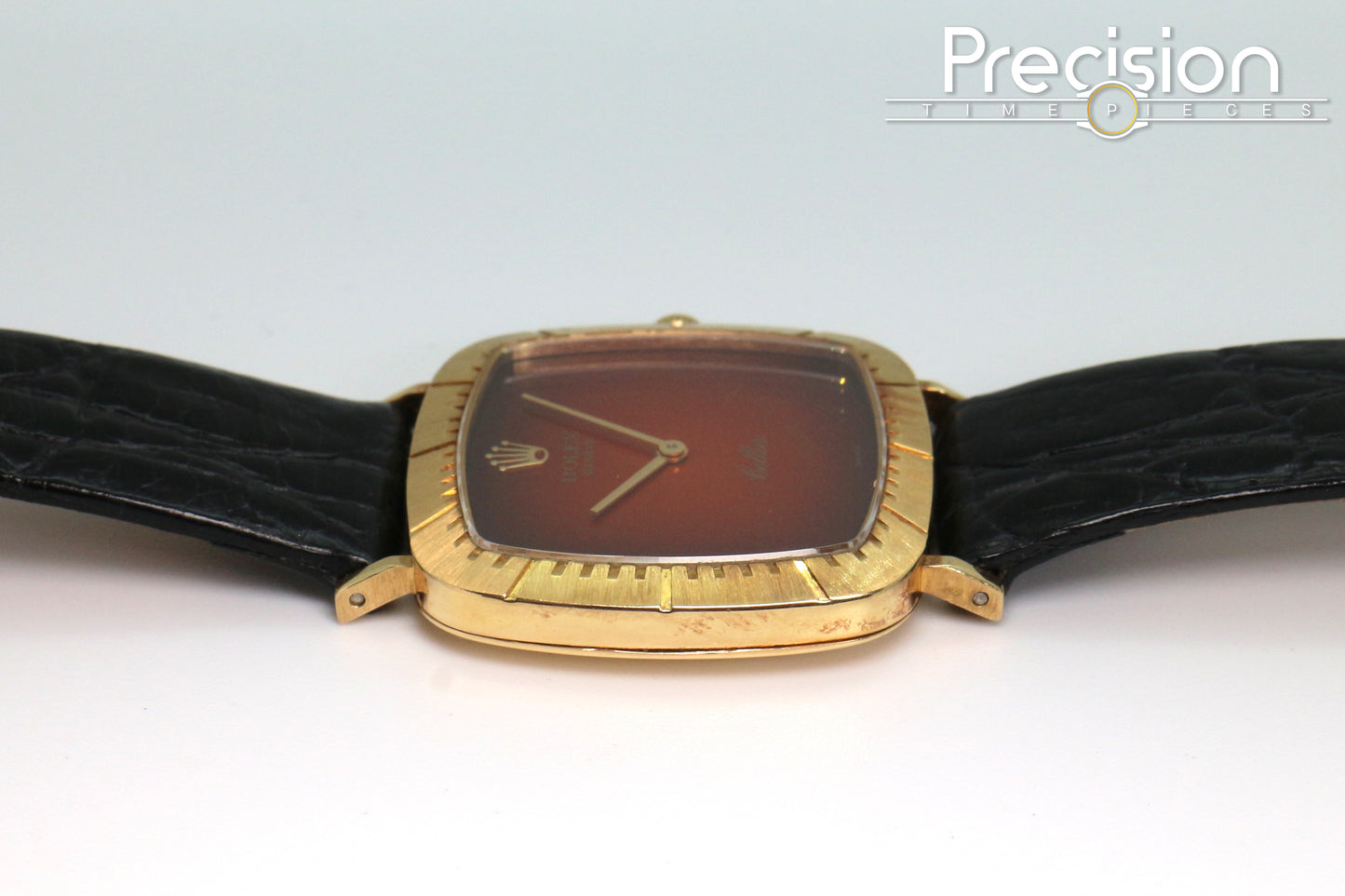 Rolex Cellini Ref: 4084 Red Vignette Dial 30mm TV-Shaped Case