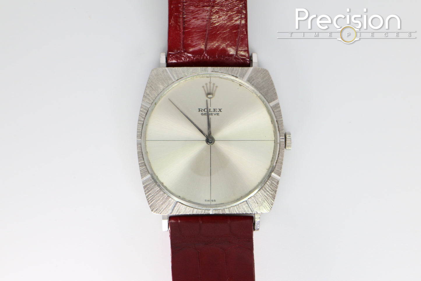Rolex Cellini Ref: 3726 🔥Rare🔥Silver Crosshair Dial 29mm White Gold