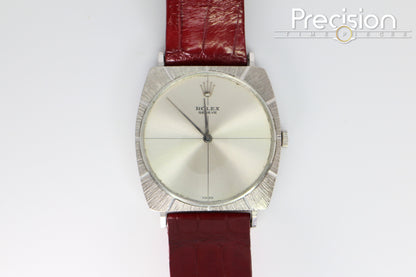 Rolex Cellini Ref: 3726 🔥Rare🔥Silver Crosshair Dial 29mm White Gold