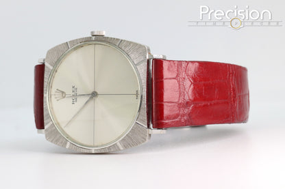 Rolex Cellini Ref: 3726 🔥Rare🔥Silver Crosshair Dial 29mm White Gold