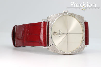 Rolex Cellini Ref: 3726 🔥Rare🔥Silver Crosshair Dial 29mm White Gold