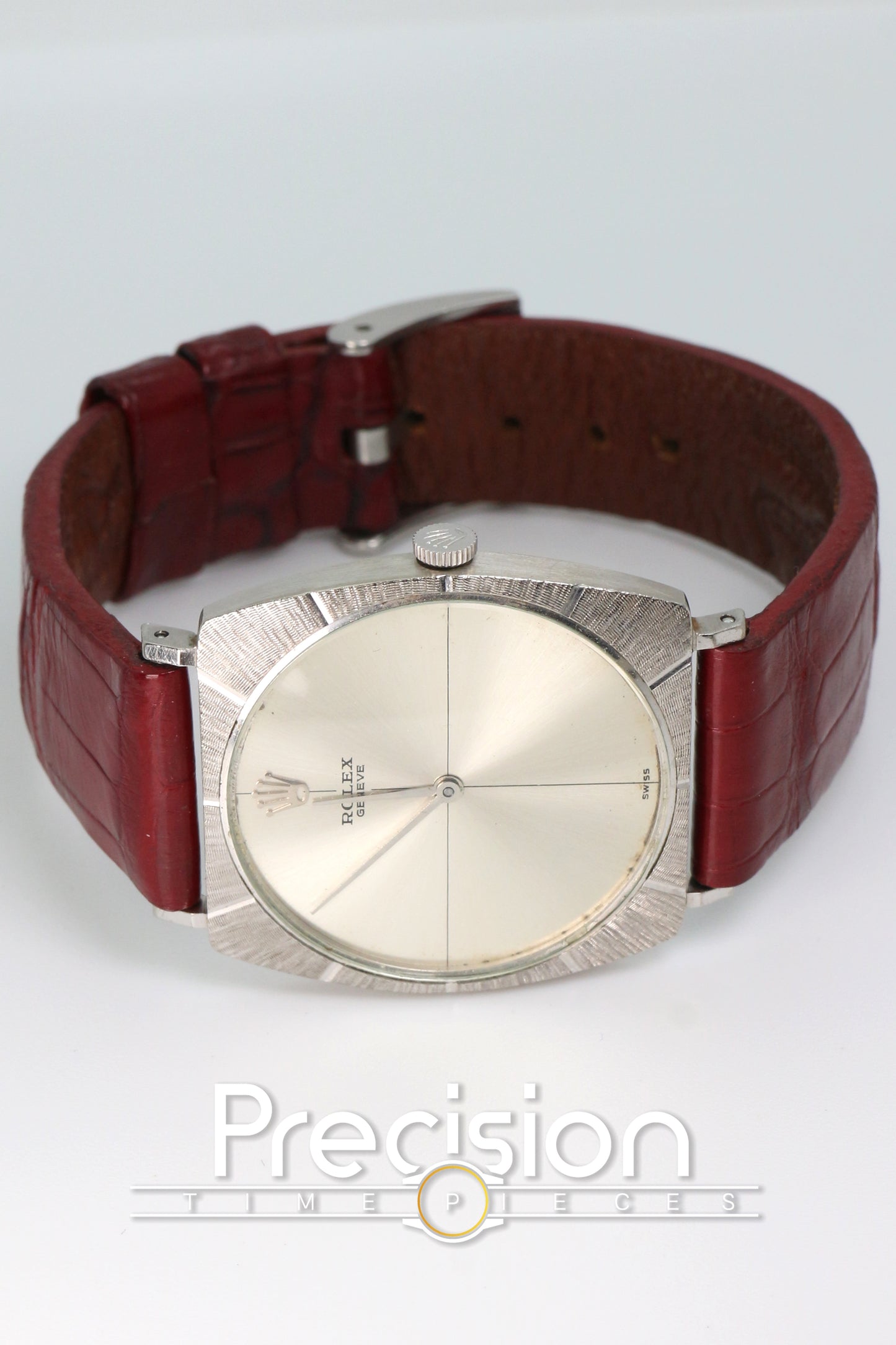 Rolex Cellini Ref: 3726 🔥Rare🔥Silver Crosshair Dial 29mm White Gold