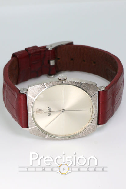 Rolex Cellini Ref: 3726 🔥Rare🔥Silver Crosshair Dial 29mm White Gold