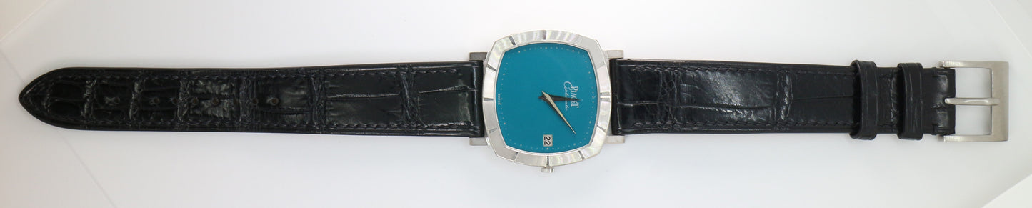Piaget Rare “Tiff & Co.”-Coloured (“Stella”) Lacquered Dial 18K White Gold