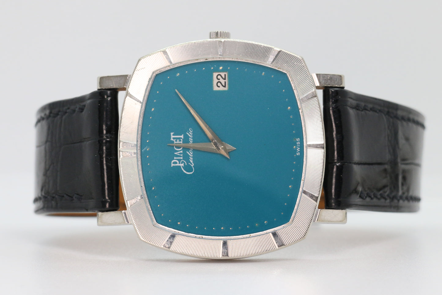 Piaget Rare “Tiff & Co.”-Coloured (“Stella”) Lacquered Dial 18K White Gold