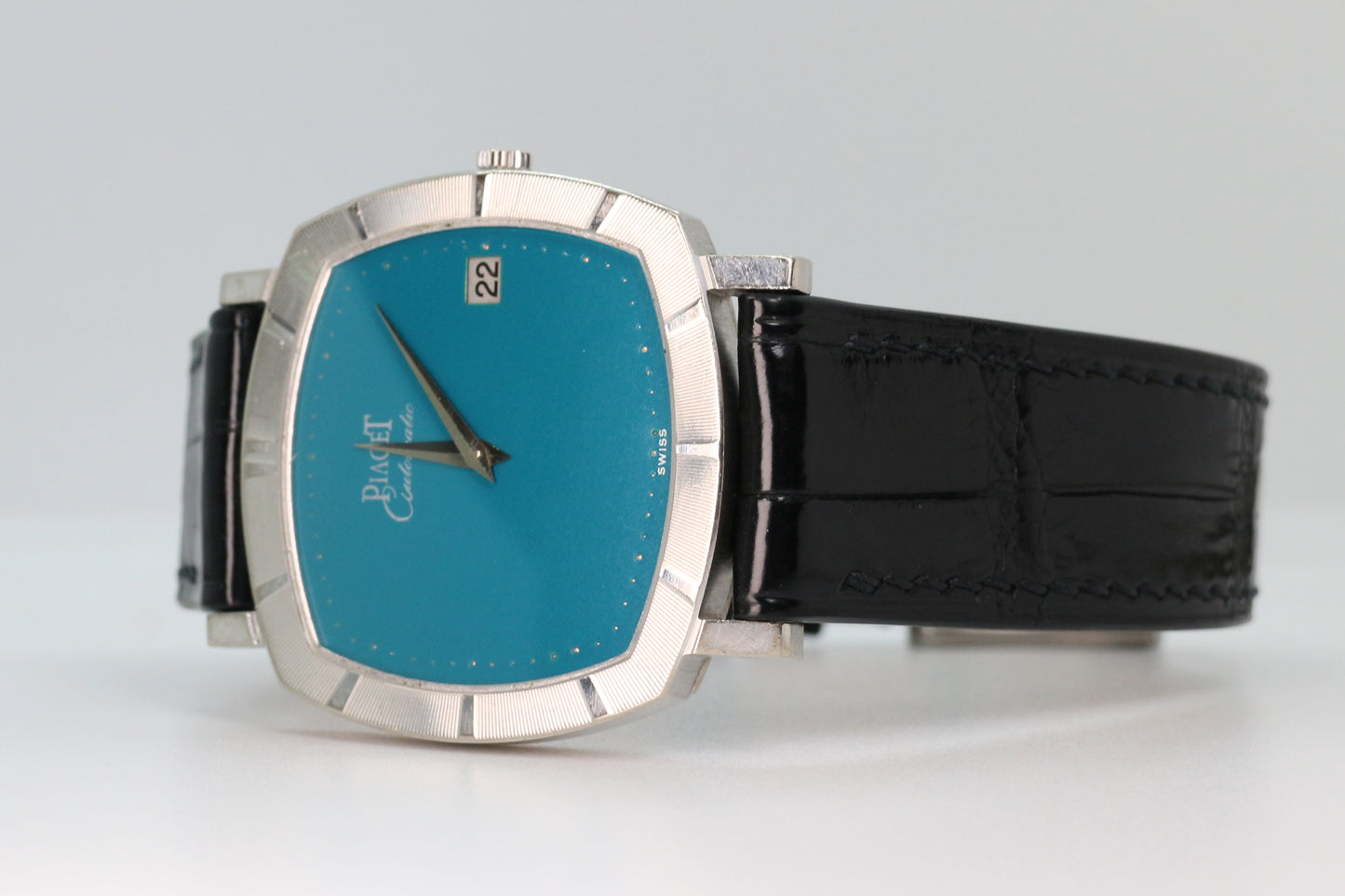 Piaget Rare “Tiff & Co.”-Coloured (“Stella”) Lacquered Dial 18K White Gold
