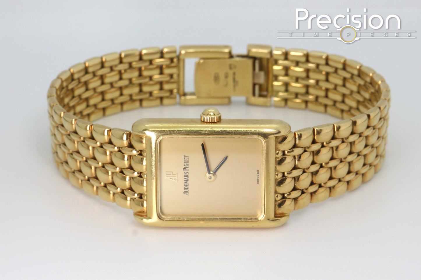 Audemars Piguet 18K Yellow Gold “Tank” Beaded Bracelet 23mm