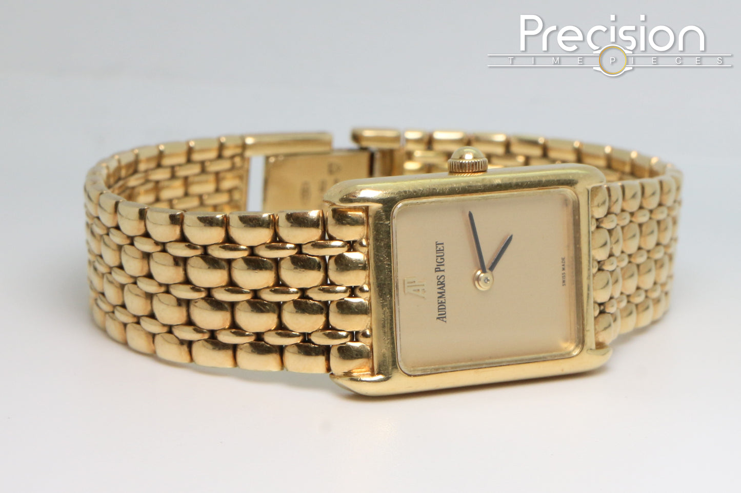 Audemars Piguet 18K Yellow Gold “Tank” Beaded Bracelet 23mm