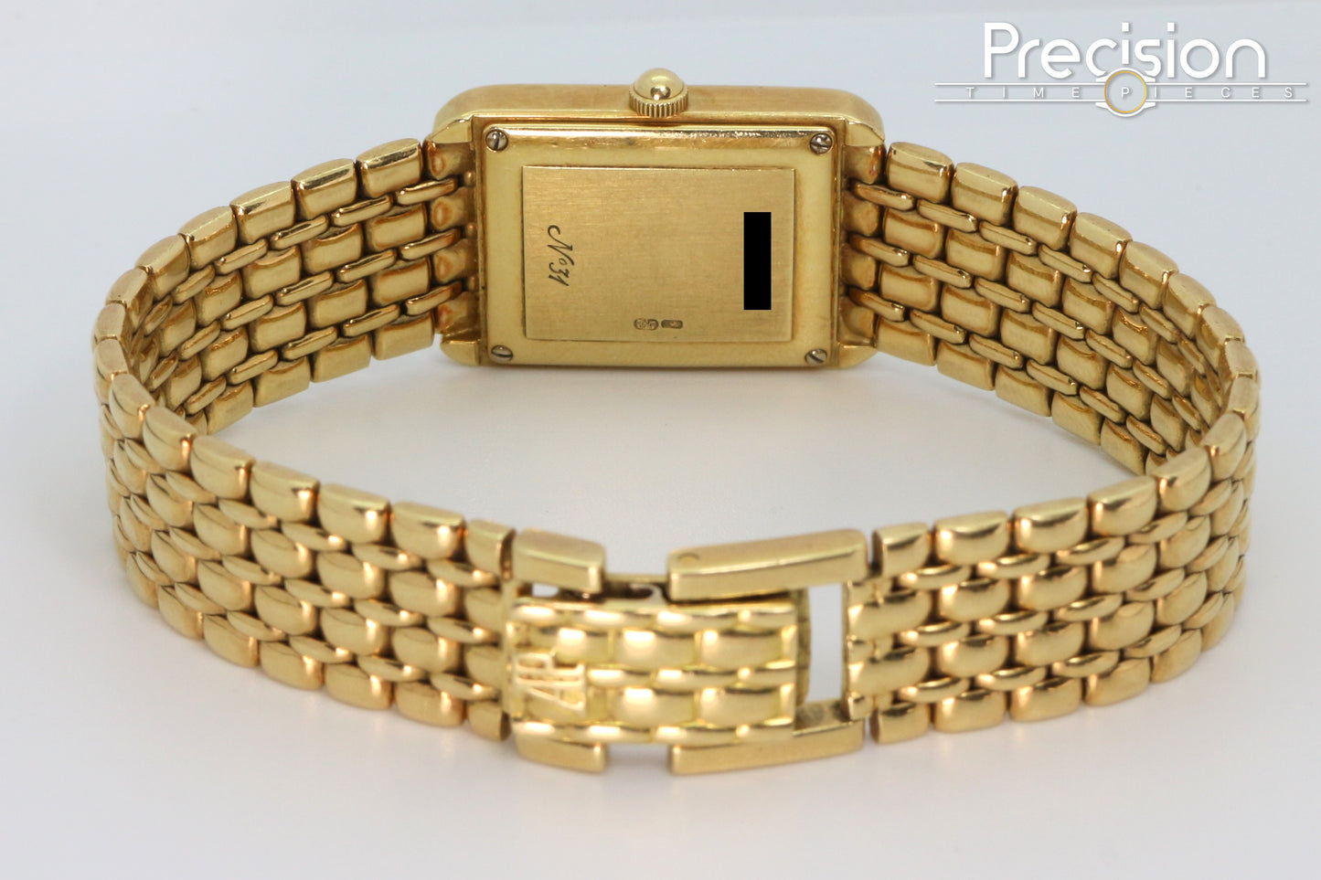 Audemars Piguet 18K Yellow Gold “Tank” Beaded Bracelet 23mm