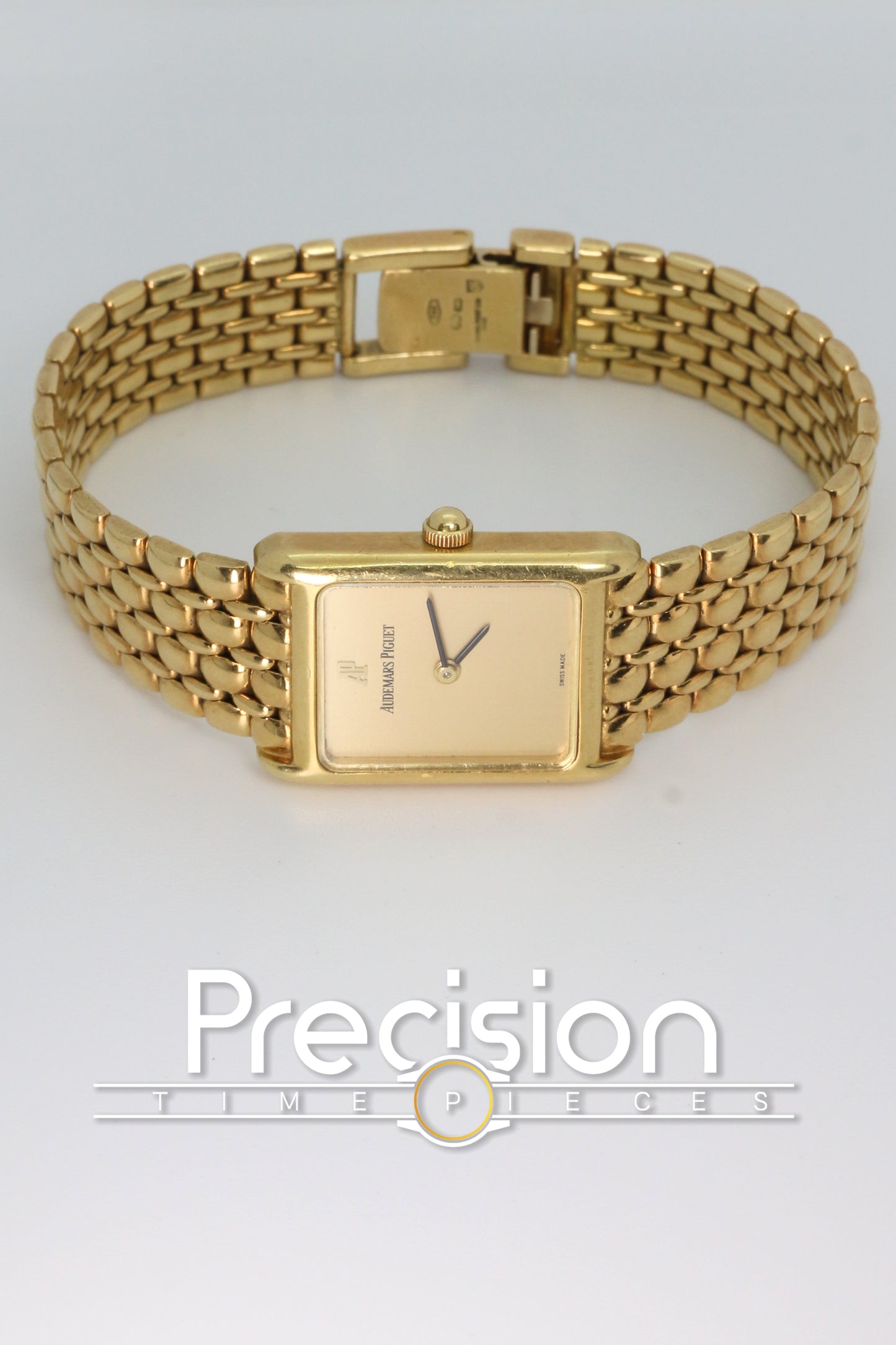 Audemars Piguet 18K Yellow Gold “Tank” Beaded Bracelet 23mm