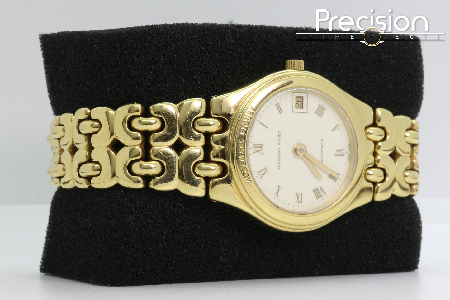 Audemars Piguet 18K Yellow Gold Auto 25mm Cream Dial Date