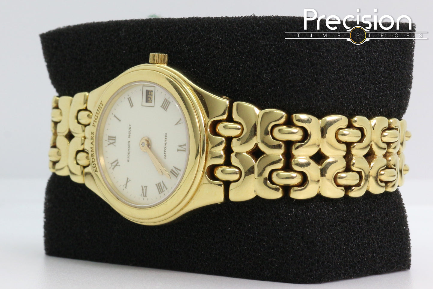 Audemars Piguet 18K Yellow Gold Auto 25mm Cream Dial Date